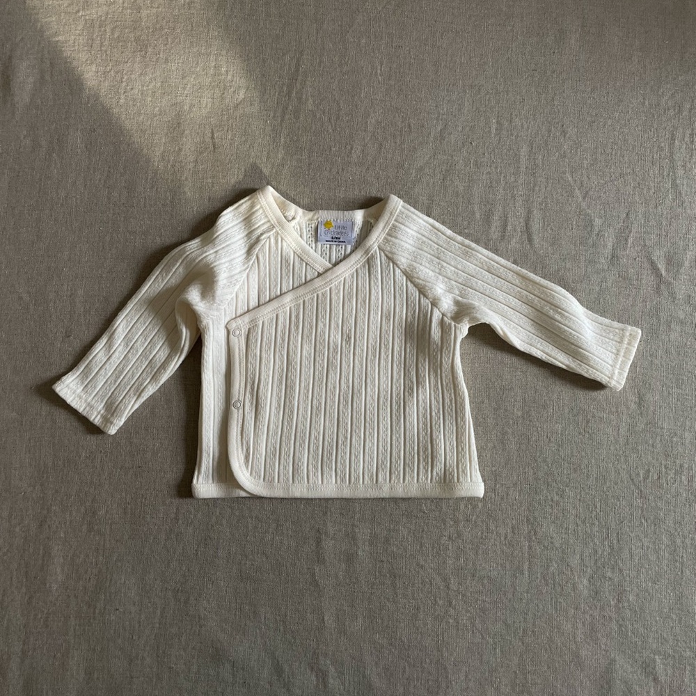 Cream Wrap Top
